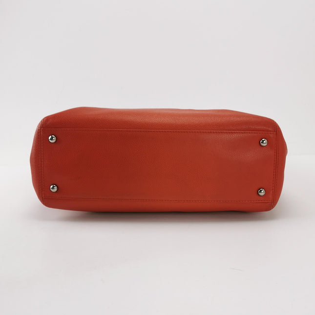 Chanel Cerf Executive Tall Red Leather Handbag 30cm