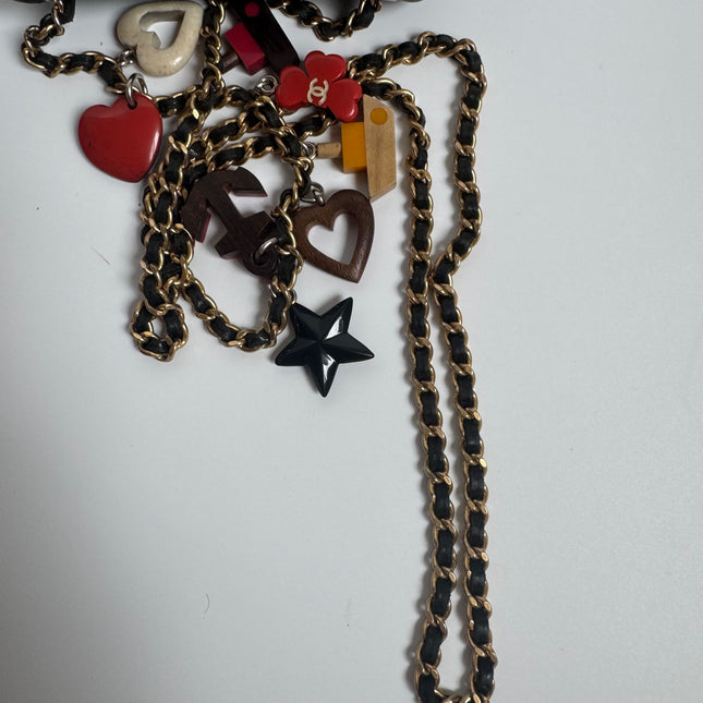 Chanel Classic Flap Super Mini Valentine's Special Black Lambskin Nautical Charms