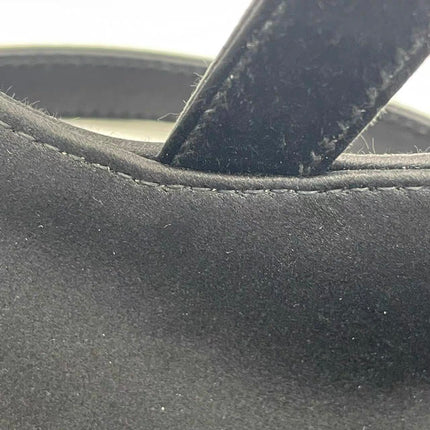Dior Saddle Mini Silk Handbag Black with crystals