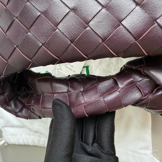 Bottega Veneta Jodie Mini Dark Burgundy Wine Leather
