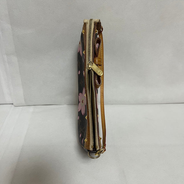 Louis Vuitton x Takashi Murakami Cherry Blossom Pochette Accessoire Brown Monogram