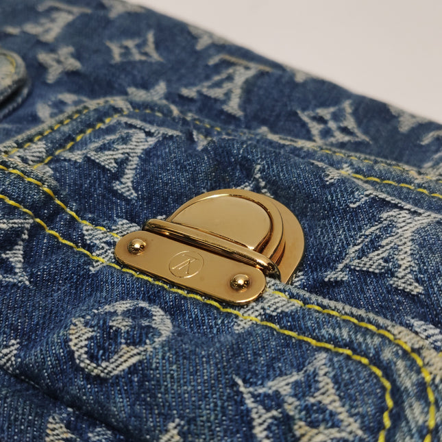 Louis Vuitton Blue Denim Neo Speedy Boston Bag