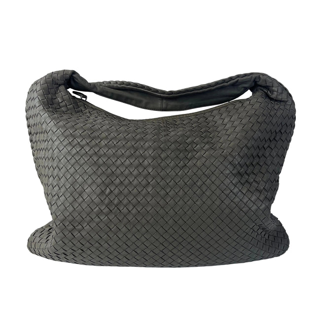 Bottega Veneta Hobo Bag Large Grey Lambskin leather 53cm