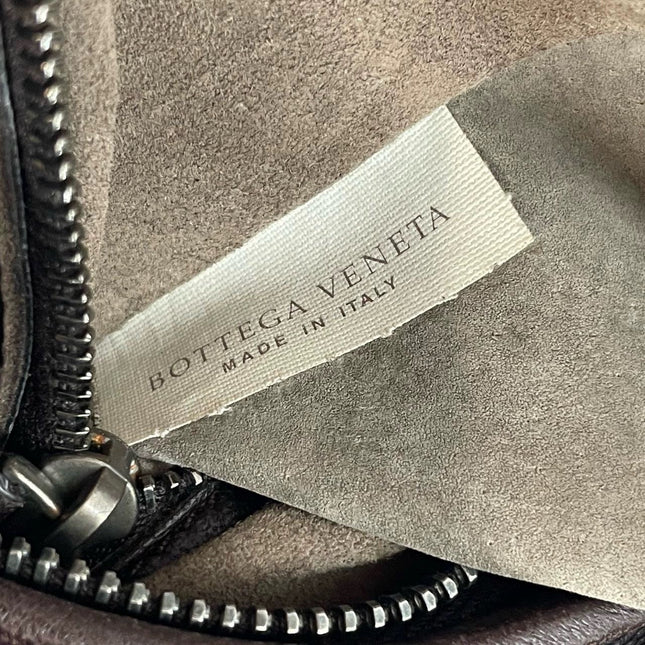 Sold Bottega Veneta Hobo Bag Large Dark Chocolate Brown Lambskin leather 51cm