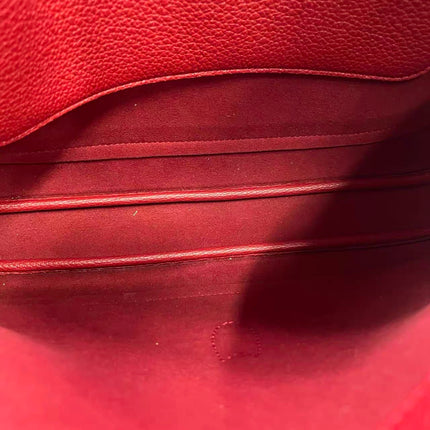 Gucci Jackie 1961 Medium Red Graind Leather Gold Hardware