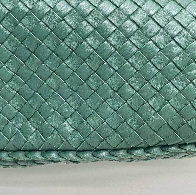 Bottega Veneta Veneta Hobo Large Dark Green 47cm Lambskin Leather