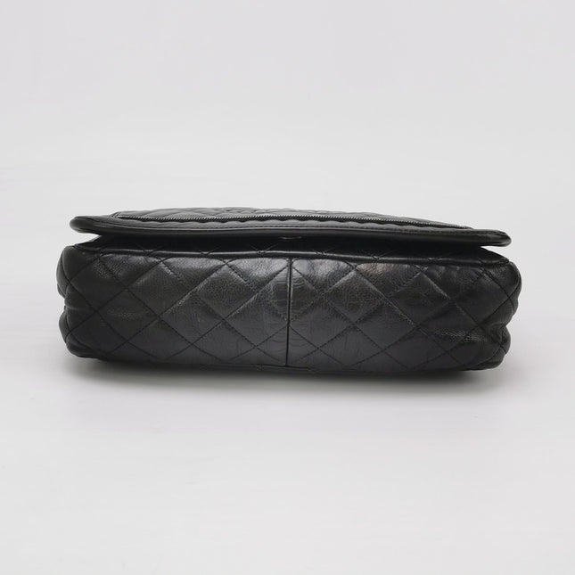 Chanel Istanbul Flap Bag 2011 Medium Leather and Knot Chain Redyed Black