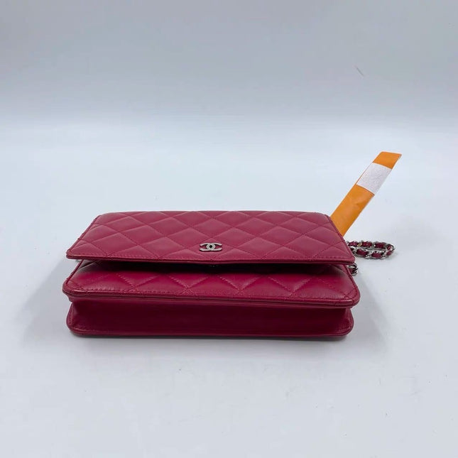Sold Chanel Wallet on Chain WOC Fuchsia Lambskin Leather