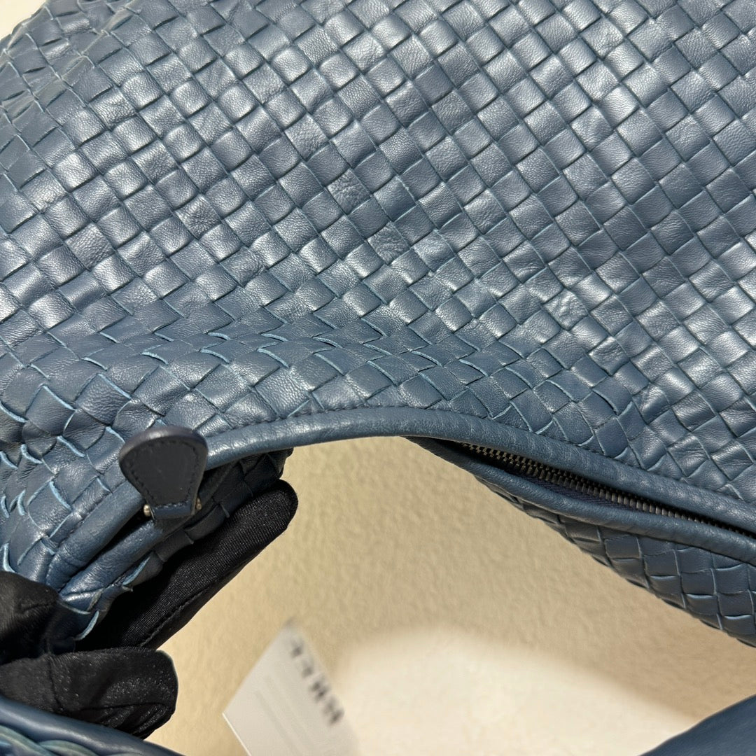 Bottega Veneta Belly Hobo Intrecciato Navy Large 47cm