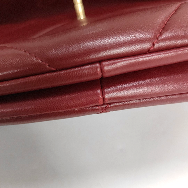 Sold Chanel Trendy CC Flap Crossbody Bag Medium Lambskin Leather Burgundy, 2019
