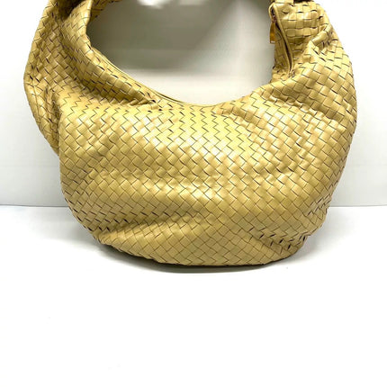 Bottega Veneta Jodie Maxi Lambskin Leather Beige Oats 70cm