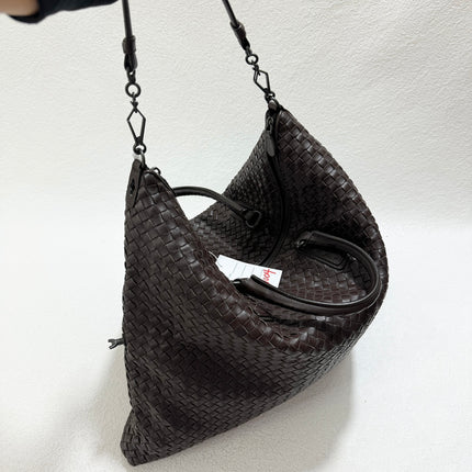Sold Bottega Veneta Maxi Convertible Tote Bag Hobo Brown Leather Two-way Carry 50cm