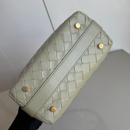 Sold Bottega Veneta Mini Wallace Leather Green Travertine & Muse Brass