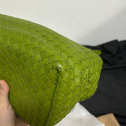 Bottega Veneta Garda Avocado Green Intrecciato Nappa Leather Large 33cm