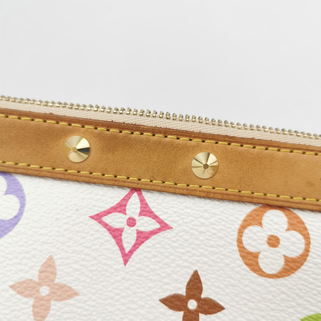 Louis Vuitton x Takashi Murakami Pochette Accessoire White Multicolor