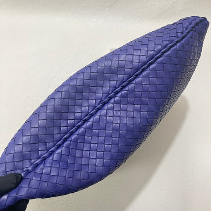 Sold Bottega Veneta Hobo Bag Lambskin leather Navy Medium 47cm