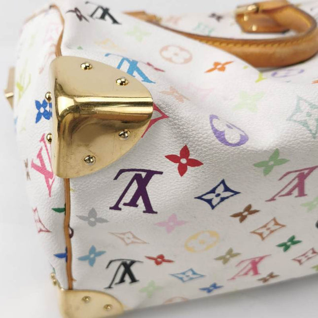 Louis Vuitton x Takashi Murakami Speedy 30 Lock White Multicolor