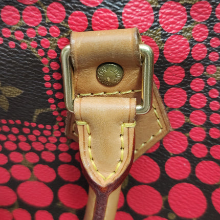 Louis Vuitton x Yayoi Kusama Limited Edition Speedy 30 Red Top Handle Bag