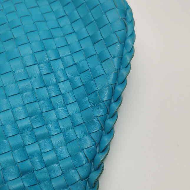 Bottega Veneta Veneta Hobo Maxi Blue Intrecciato Leather 52cm