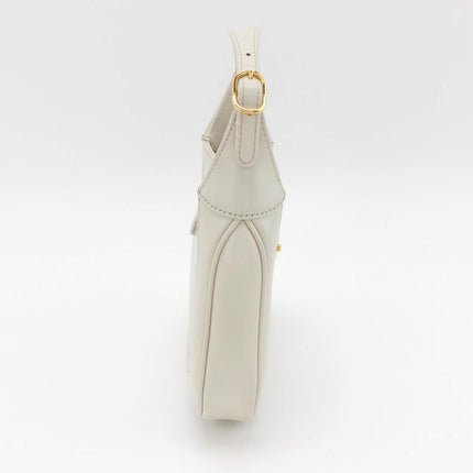 Gucci Jackie 1961 Mini Leather Bag with Adjustable Strap Size White