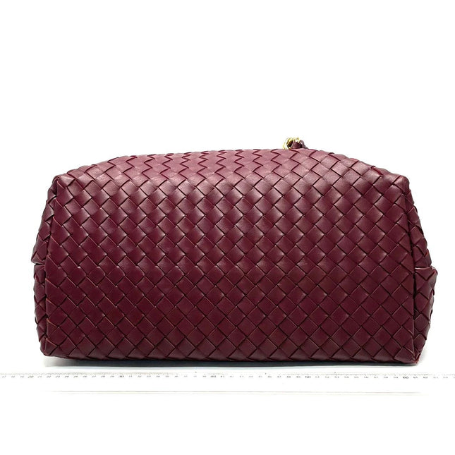 Bottega Veneta Andiamo Large Burgundy Handbag