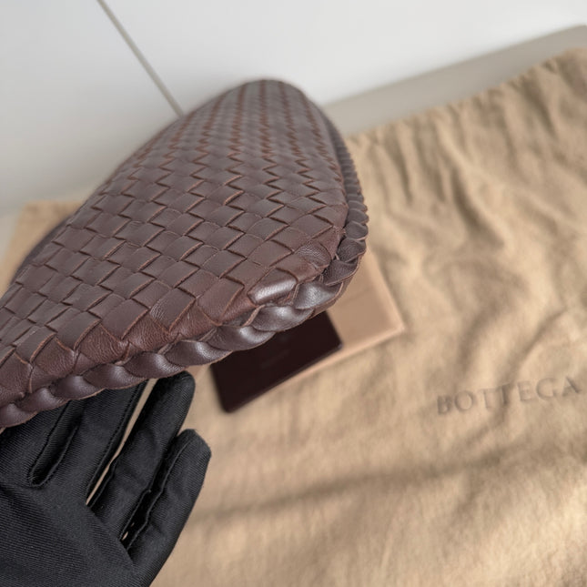 Bottega Veneta Hobo Bag Large Milk Chocolate Brown Lambskin leather 47cm