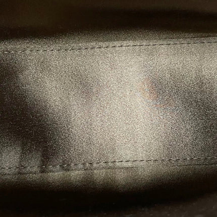 Yves Saint Laurent YSL Le 5 A 7 Hobo Mini Brown Silk Crystals Shoulder Bag