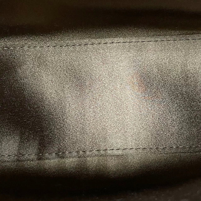 Yves Saint Laurent YSL Le 5 A 7 Hobo Mini Brown Silk Crystals Shoulder Bag