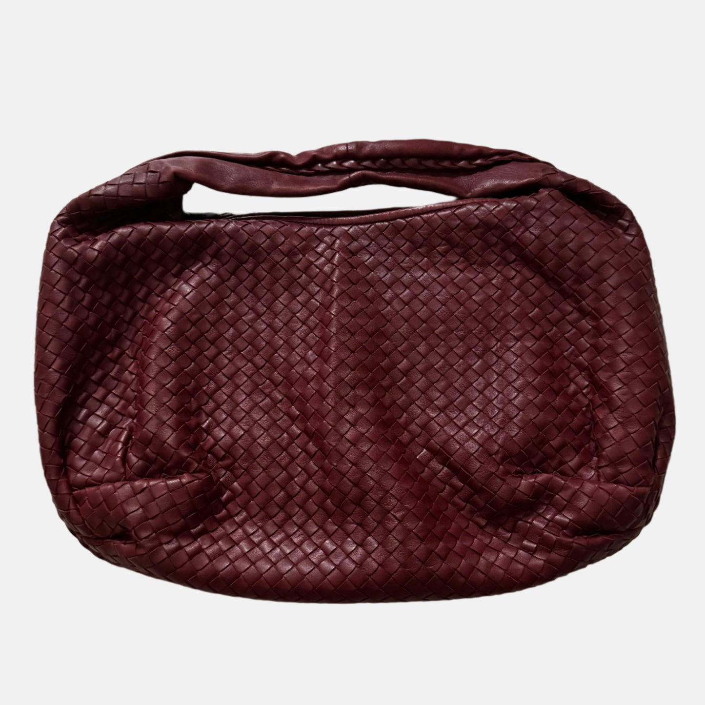 Bottega Veneta Belly Hobo Intrecciato Burgundy Ancora Red Large 50cm