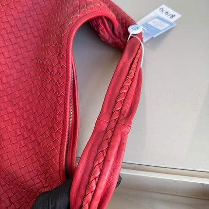 Bottega Veneta Veneta Hobo Maxi Dark Red Leather 51cm