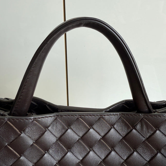 Bottega Veneta Andiamo Medium Fondant Dark Chocolate Brown Handbag