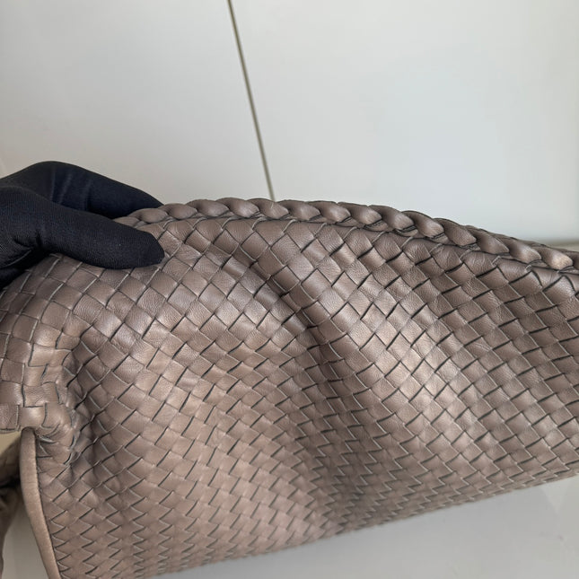 Sold Bottega Veneta Hobo Bag Large Grey leather 52cm