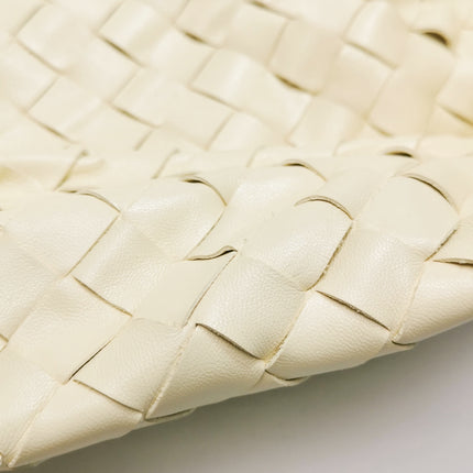 Bottega Veneta Hop Large Leather Pale Cream Yellow Hobo Bag