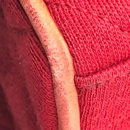Chanel Mini Top Handle Bag Red Fabric Gold Hardware