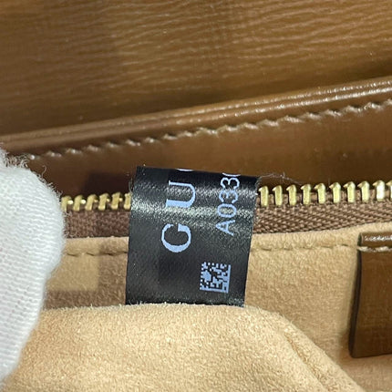 Gucci 1955 Horsebit Shoulder Bag Caramel Brown Small Leather