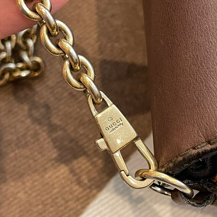 Gucci Horsebit 1955 Small Coffee Brown Leather Shoulder Bag