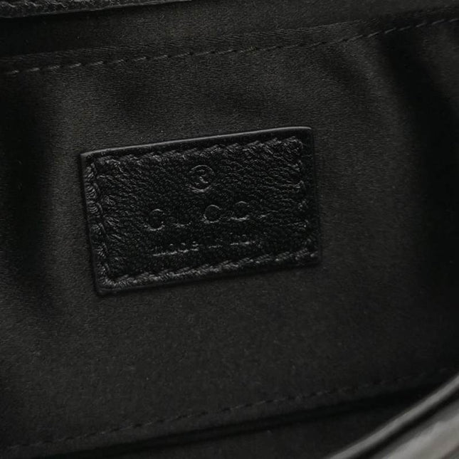 Gucci Horsebit 1955 Chain Shoulder Bag Small Padded Leather Black S23