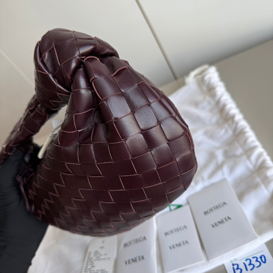 Sold Bottega Veneta Jodie Mini Burgundy Wine Leather Never Worn