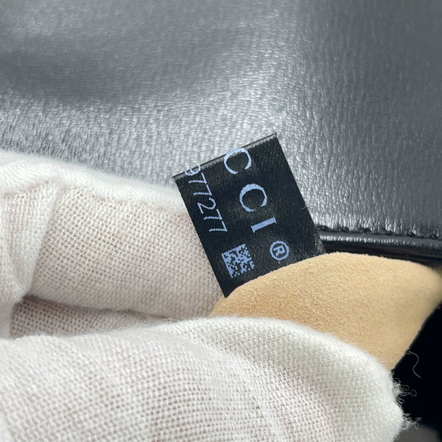 Gucci Jackie 1961 Black Leather Bag Small No Strap