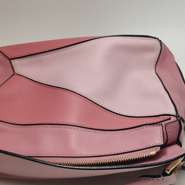 Loewe Puzzle Small Tricolor Pink Crossbody Bag