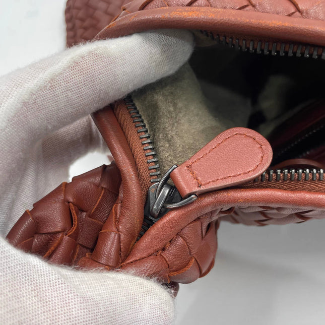 Bottega Veneta Veneta Hobo Maxi Brick Red Intrecciato Leather Bag 50cm