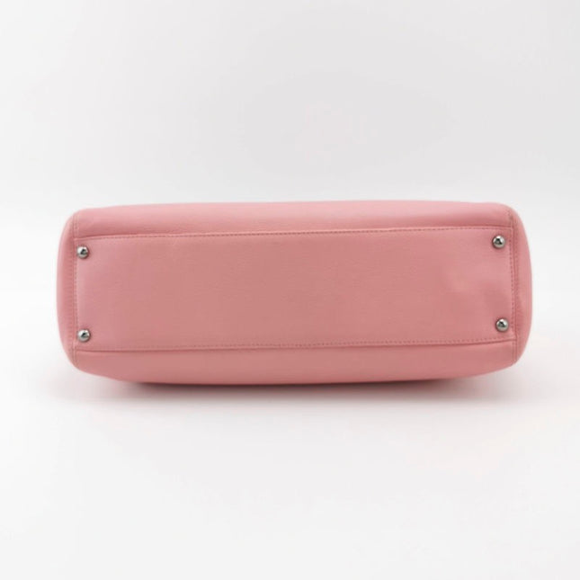 Sold Chanel Cerf Executive 2005 East West Small Pink Caviar Leather Handbag Silver Hardware