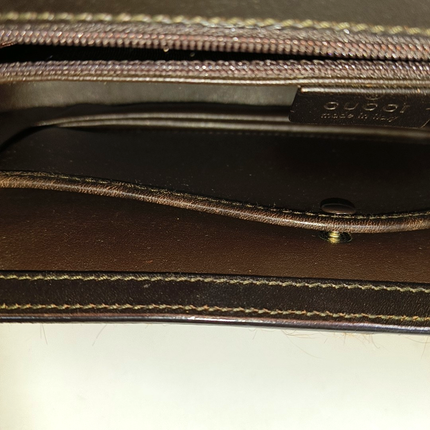 Sold Gucci Bamboo 1947 Top Handle Bag Leather Medium Brown Pony-style Calfskin Leather