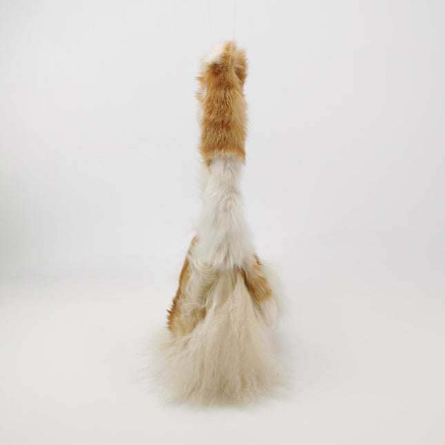 Fendi Multicolor Brown Fur FF Logo Flap Shoulder Bag