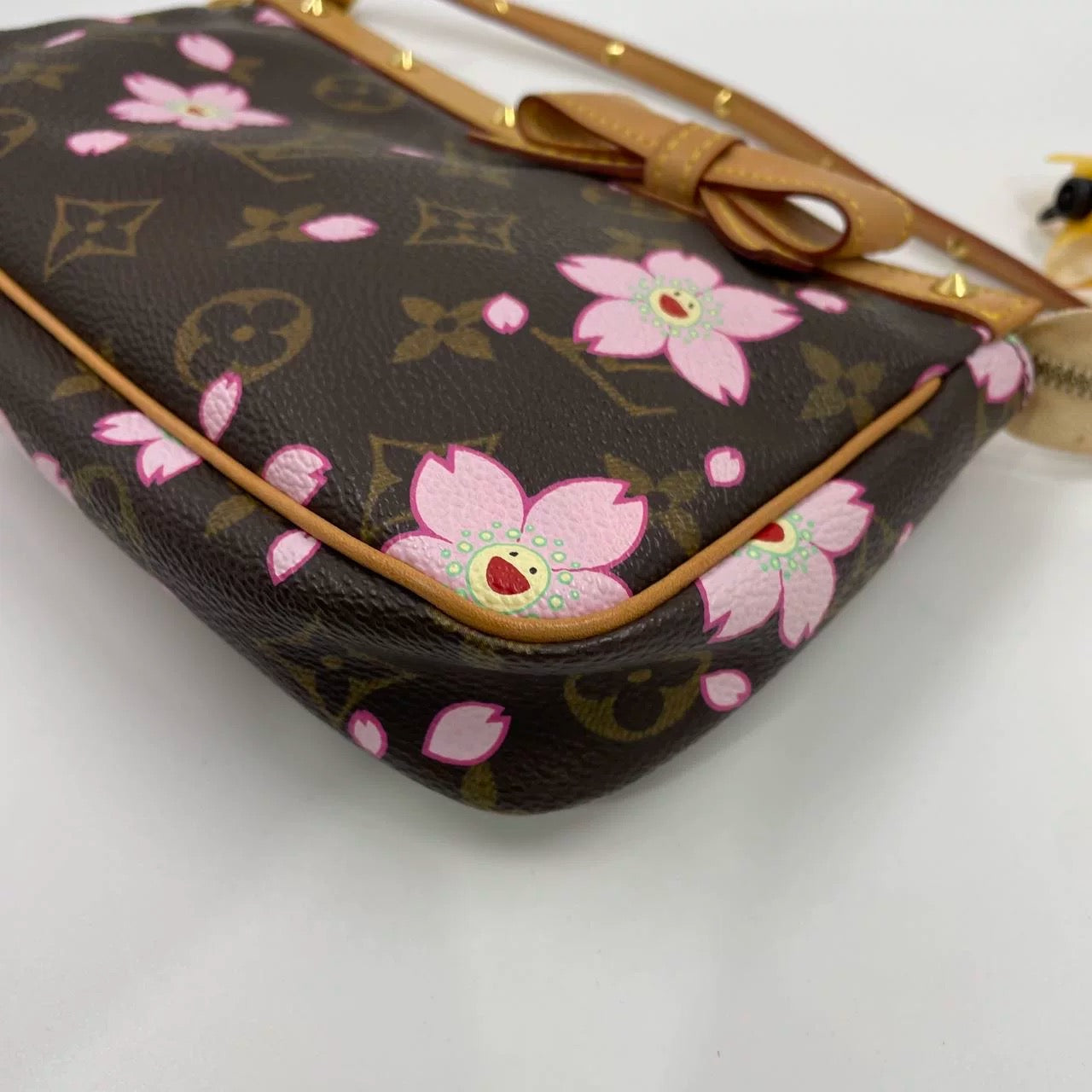 Louis Vuitton x Takashi Murakami Cherry Blossom on Brown Monogram Pochette Accessoire