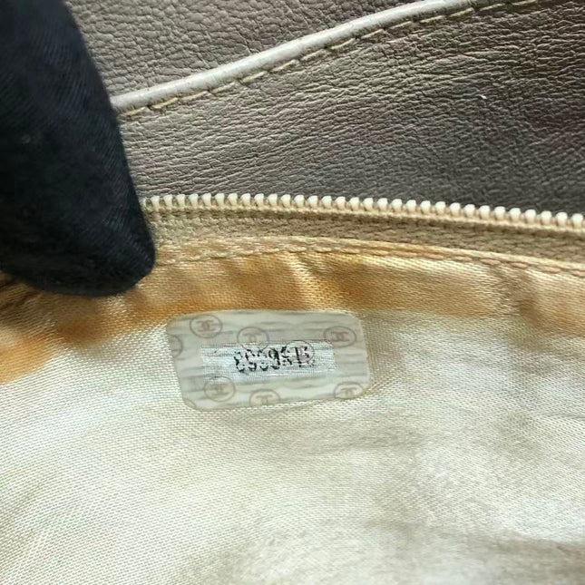 Chanel Medium Camera Case Bag Beige Caviar Leather Gold Hardware