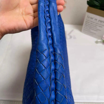 Bottega Veneta Hobo Bag Lambskin leather Royal Blue Medium 45cm