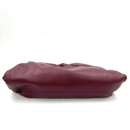 Bottega Veneta Pouch Calfskin Leather Burgundy Large
