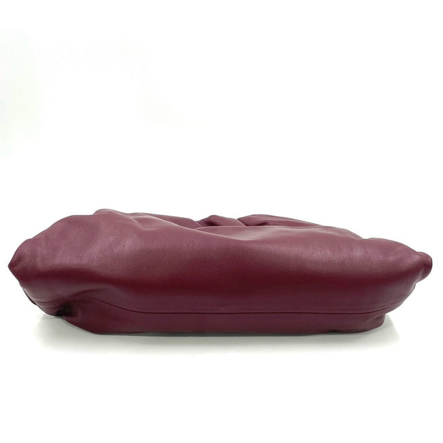 Bottega Veneta Pouch Calfskin Leather Burgundy Large