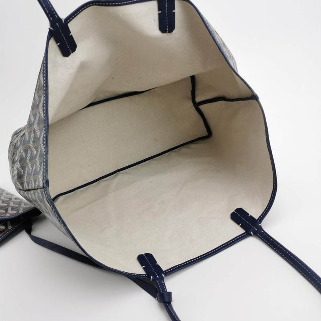 Sold Goyard Saint Louis PM Tote Medium Navy